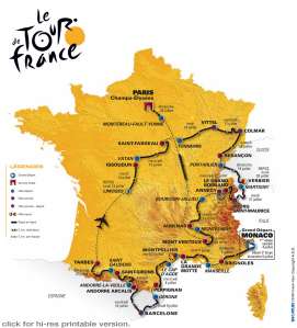 The Tour Map 2009